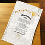 Personalised Poem Tea Towel Gift For New Job, thumbnail 8 of 10