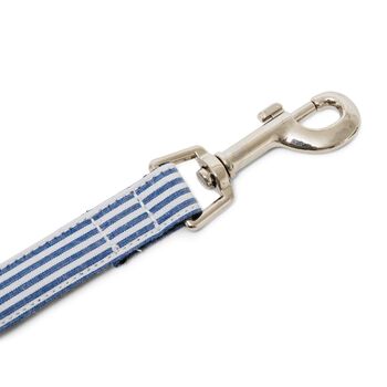 Chichester Blue And White Striped Collar And Lead Set, 11 of 11