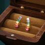 Sterling Silver Rainbow Baguette Cz Stud Earrings, thumbnail 4 of 11