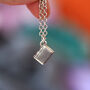 Book Necklace In Sterling Silver, thumbnail 1 of 9