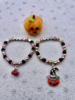 Personalised Halloween Charm Bracelet, 9 of 11