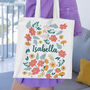 Floral Personalised Tote Bag Gift For Her, thumbnail 1 of 4