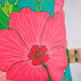 Tropical Hibiscus Cotton Cushion Cover, thumbnail 9 of 9