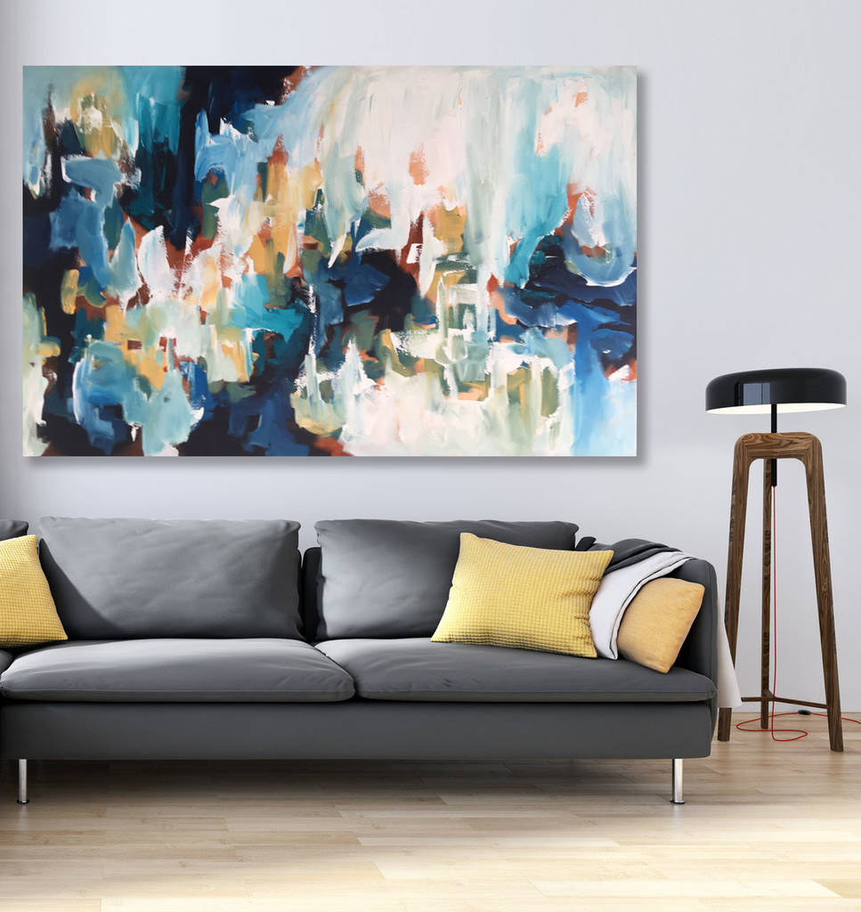 Revelations, Large Original Abstract Painting By Abstract House 