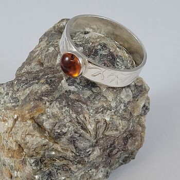 Amber Ring In Recycled Silver, 10 of 10