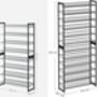 Stackable Shoe Rack With Adjustable Shelves, thumbnail 3 of 10