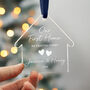 Personalised First Home Acrylic Ornament Custom Address, thumbnail 7 of 8