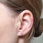 Aquamarine Earrings Silver/Gold Vermeil, thumbnail 2 of 5