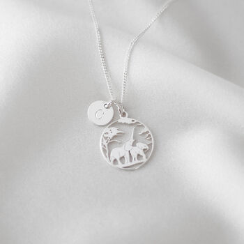 Elephant Family Sterling Silver Necklace, 7 of 7