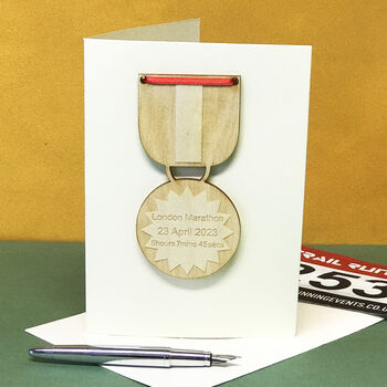 Personalised Congratulations Race Time Medal, 2 of 12