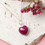 Sterling Silver July Ruby Necklace Card, thumbnail 2 of 7