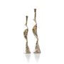 Handmade Black Brass Spiral Candle Holder Set, thumbnail 12 of 12