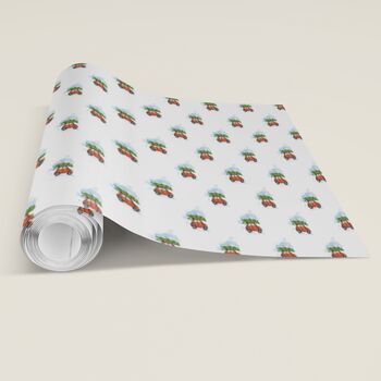 Premium Quality Coming Home For Christmas Car Gift Wrapping Paper, Superior Thickness, 4 of 7