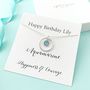 Personalised March Birthstone Necklace, thumbnail 1 of 5