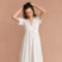 Edwardian Style White Cotton Nightdress, Broderie Anglaise Nightgown, Vintage Inspired Victorian Nightwear, Josette Nightdress UK 10 14, thumbnail 3 of 5