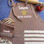 Personalised Cotton Kitchen Apron And Kitchen Towels, thumbnail 5 of 11