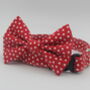 Red And White Hearts Dog Bow Tie, thumbnail 2 of 7