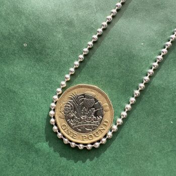 Classic Medium Length Ball Chain In Sterling Silver, 3 of 5
