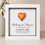 Personalised 7th Anniversary Gift Framed Copper Heart, thumbnail 2 of 10