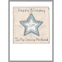 Personalised Star Birthday Card For Him, Any Age, thumbnail 2 of 9