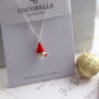 Sterling Silver Gonk Gnome Necklace With Hand Painted Detail, thumbnail 12 of 12