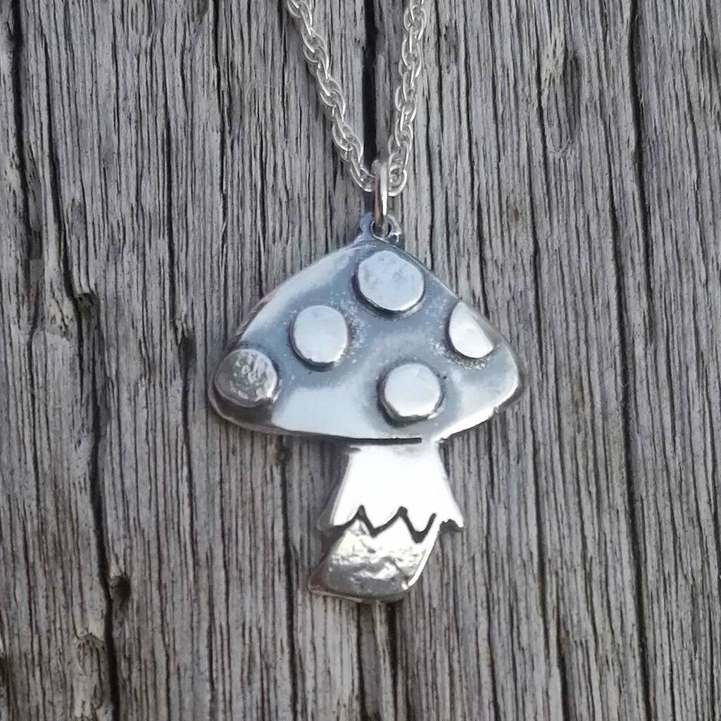 Silver Mushroom Pendant, 1 of 6