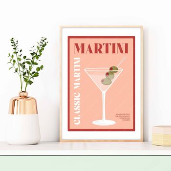 Classic Martini Cocktail Poster, 4 of 5