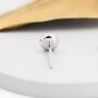 Sterling Silver 4mm Amazonite Stud Earrings, thumbnail 2 of 12