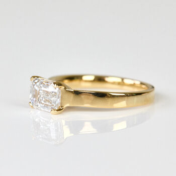 Emerald Cut Lab Grown Diamond Engagement Ring, 2 of 9