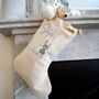 First Christmas Personalised Winter Rabbit Stocking, thumbnail 1 of 10