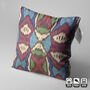 Multicoloured Traditional Hand Woven Ikat Cushion Cover, thumbnail 3 of 7