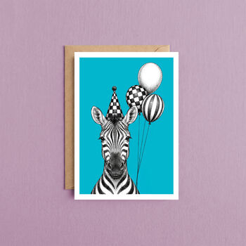 Pack Of Six Safari Animal Birthday Cards, 7 of 11