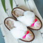 Sen Pink Mule Sheepers Slippers, thumbnail 1 of 10