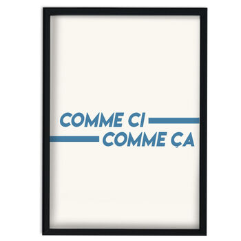 Comme Ci Comme Ça French Giclée Retro Art Print, 6 of 6