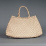Hand Weaving Leather Bag Tote, thumbnail 1 of 12