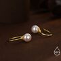 Genuine Freshwater Pearl Drop Hook Earrings, thumbnail 4 of 11