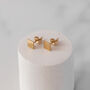 14k Gold Filled Square Studs, thumbnail 2 of 7