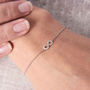 Infinity Bracelet Personalised Diamond Bracelet, thumbnail 2 of 5