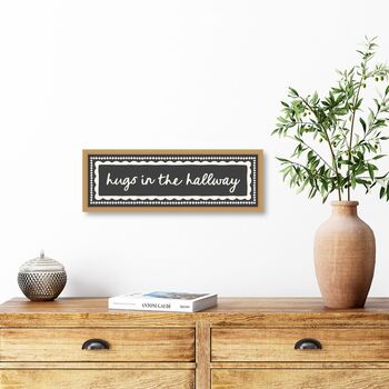 Panoramic Hugs In The Hallway Print, 7 of 10