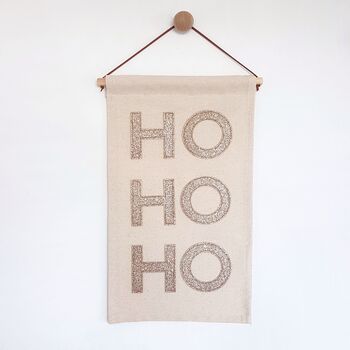 Ho Ho Ho Christmas Wall Hanging, 2 of 3