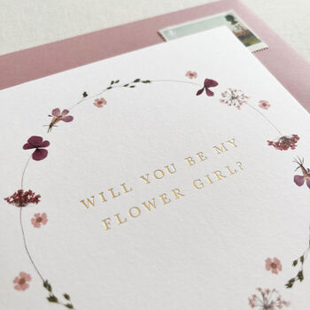 Edith Floral Flower Girl Card, 2 of 3