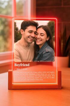 Personalised A5 Acrylic Definition Plaque With Photo Powered By Usb, 10 of 11