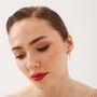 Sterling Silver Pave Spike Rhombus Drop Earring, thumbnail 5 of 8