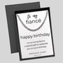 Curb Necklace Gift For Loving Fiancé Birthday, thumbnail 2 of 6