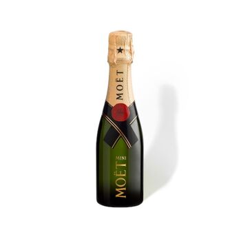 Mini Moet Champagne And Engraved Single Flute, 3 of 6