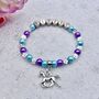 Personalised Unicorn Charm Bracelet + Unicorn Necklace As Shown, thumbnail 10 of 10