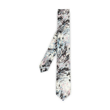 Eve White Abstract Wool Tie, 5 of 5