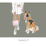 Bespoke 'Always By Your Side' Pet Print, thumbnail 8 of 10