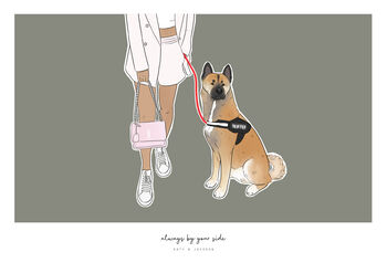 Bespoke 'Always By Your Side' Pet Print, 8 of 10