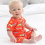 Baby Shortie Romper With Sausage Dog Print, thumbnail 1 of 7